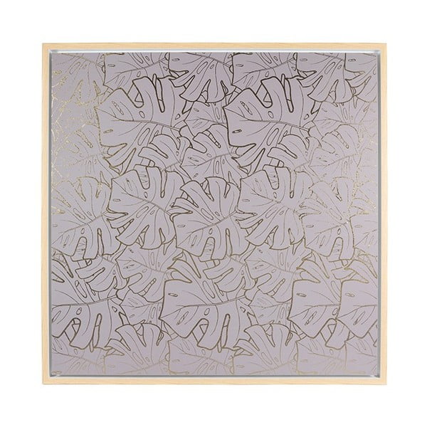 Nástenný obraz Santiago Pons Gray Leaves, 104 × 104 cm