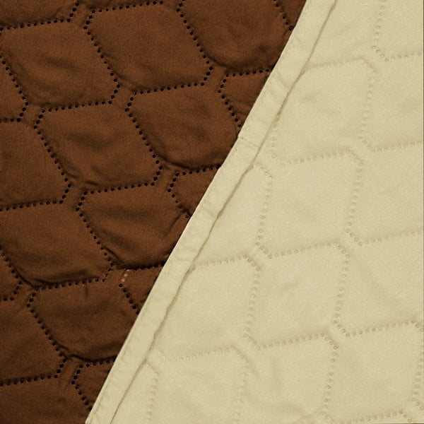 Béžovo-hnedý obojstranný pléd z mikrovlákna DecoKing Axel, 220 × 240 cm-image-3