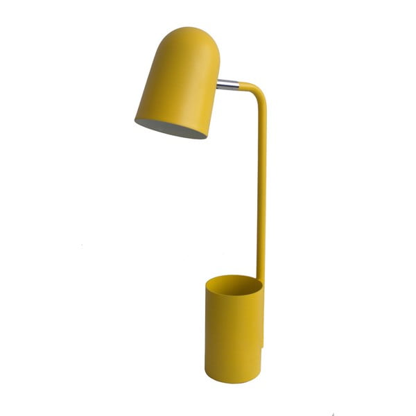 Žltá stolová lampa s držiakom na kvetináč Opjet Paris Pot