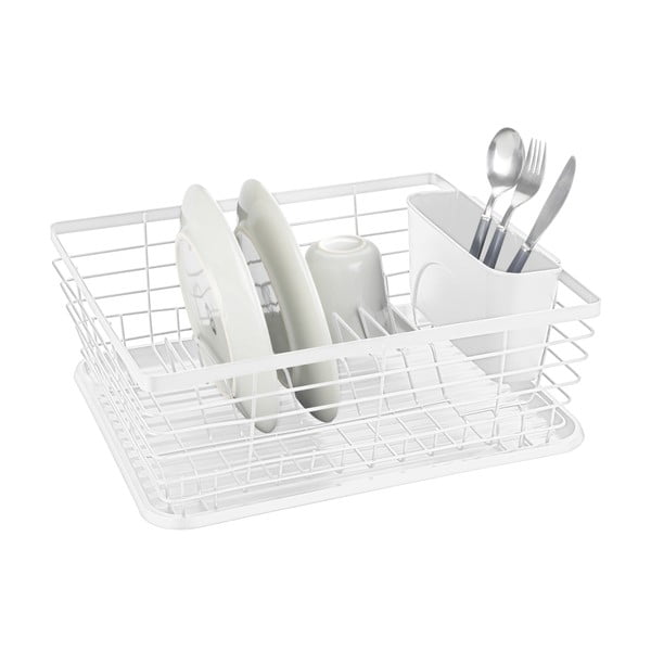 Biely kovový odkvapkávač 36x30 cm Drip – Wenko