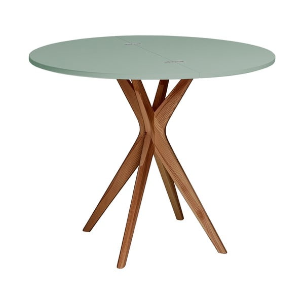 Okrúhly rozkladací jedálenský stôl 45x90 cm Jubi – Ragaba-image-2