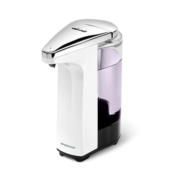 Biely automatický plastový dávkovač mydla 237 ml - simplehuman-image-4