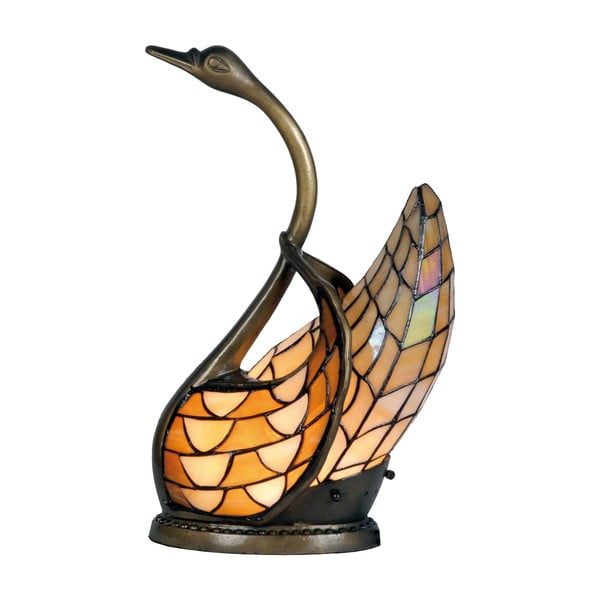 Tiffany stolná lampa Swan