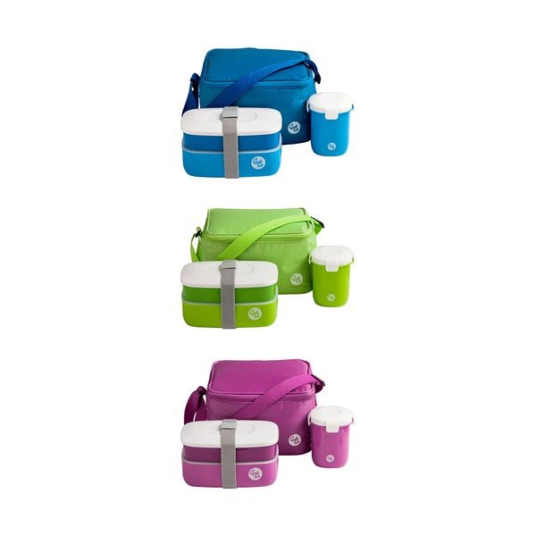 Set tmavoružového desiatového boxu, hrnčeka a tašky Premier Housewares Grub Tub, 21 × 13 cm-image-3