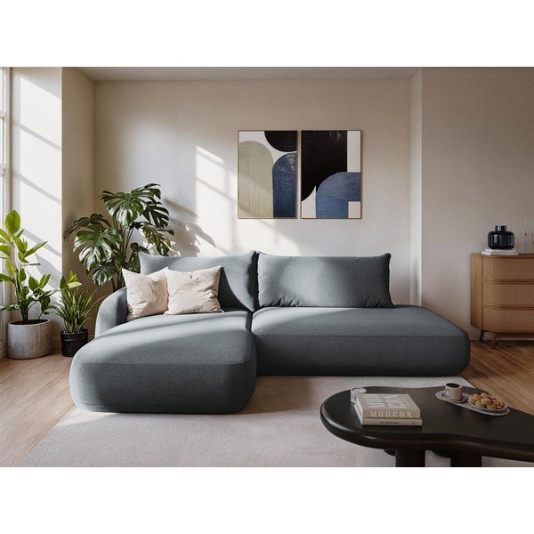 Hnedá rozkladacia rohová pohovka (ľavý roh/s leňoškou) Hale – Makamii-image-1