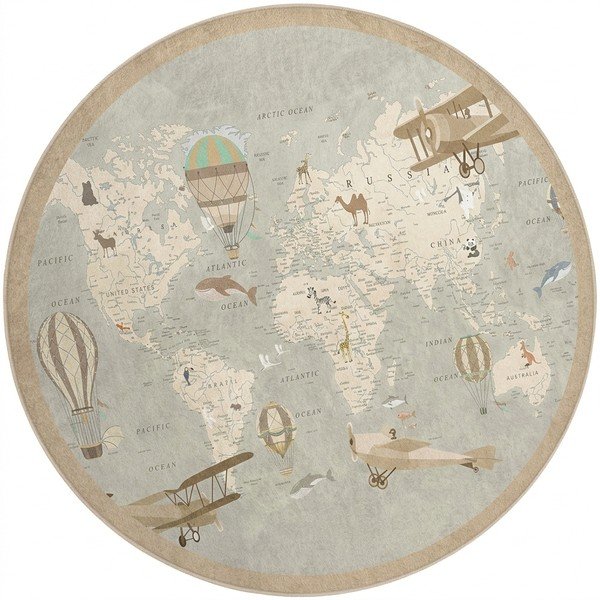 Prateľný detský hrací koberec ø150 cm Vintage World – Mila Home