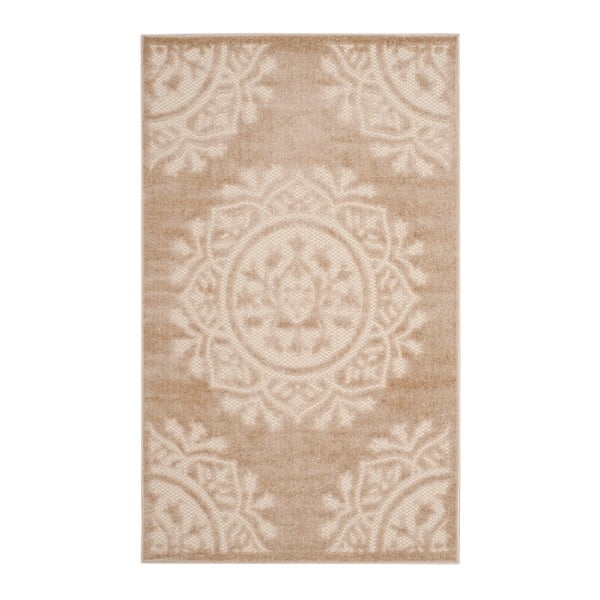 Béžovo-krémový koberec vhodný do exteriéru Safavieh Delancy, 121 × 182 cm