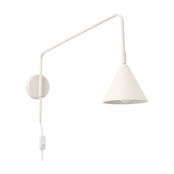 Krémové nástenné svietidlo do zásuvky ø 14 cm Zylo – Sollux