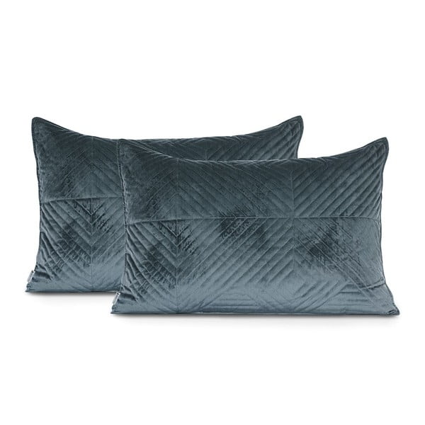 Súprava 2 ružovo-modrých obliečok na vankúš DecoKing Pascali, 50 x 70 cm