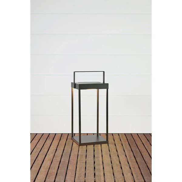 Čierny vonkajší solárny LED lampáš na USB (výška 42 cm) Pure – Markslöjd-image-4