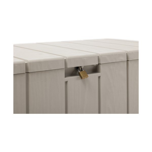 Svetlosivý plastový záhradný úložný box Bravo – Toomax-image-4