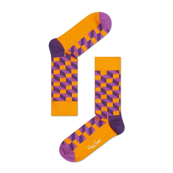 Ponožky Happy Socks Orange and Purple, veľ. 36-40
