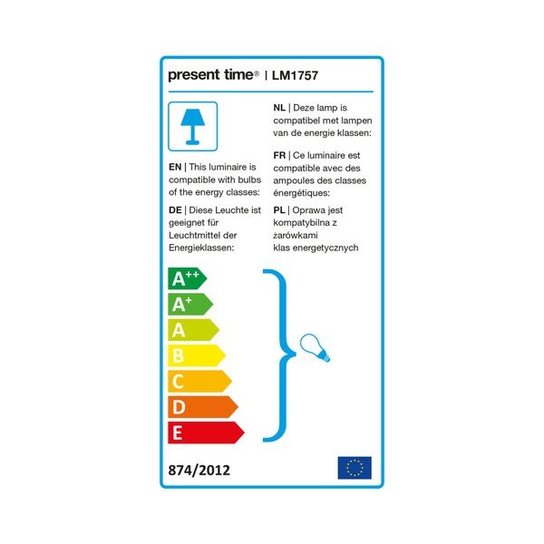 Čierna stojacia lampa s detailmi v zlatej farbe Leitmotiv Noble-image-2