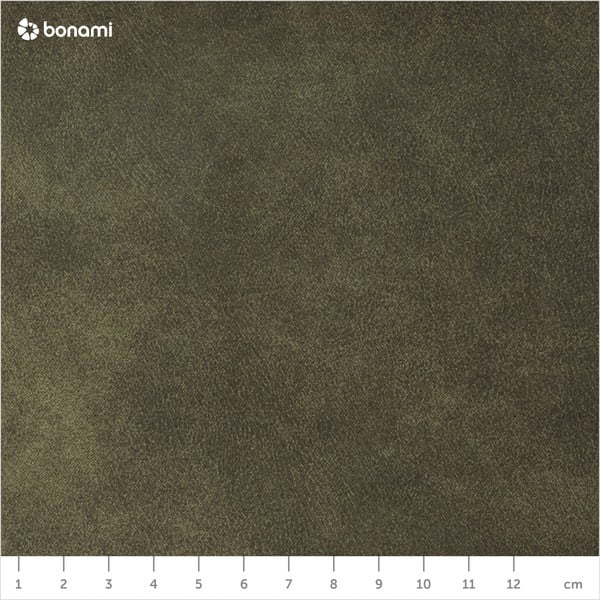 Olivovozelený puf z imitácie kože Actona Doria, ⌀ 60 cm-image-4