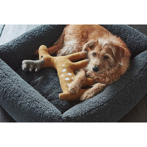 Tmavosivý pelech pre psa z materiálu buklé 71x91 cm Senso Graphite M – MiaCara-image-1