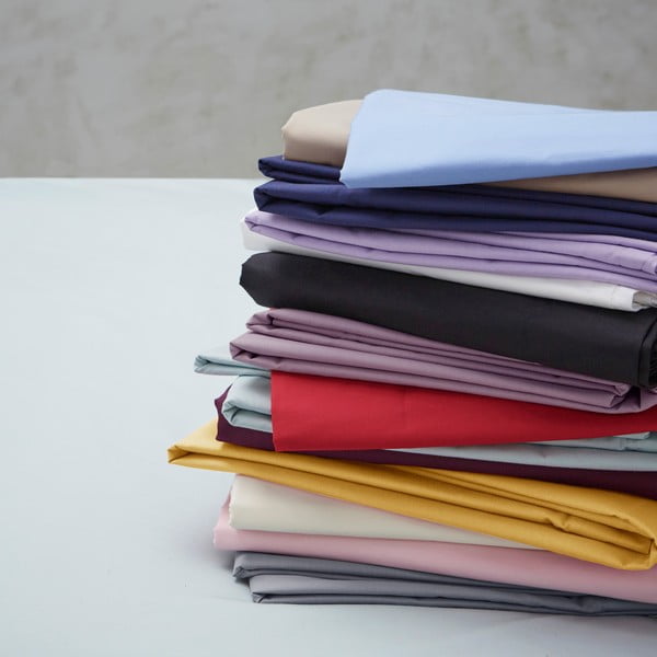 Žltá napínacia perkálová plachta 90x190 cm Easy Iron Percale – Catherine Lansfield-image-4