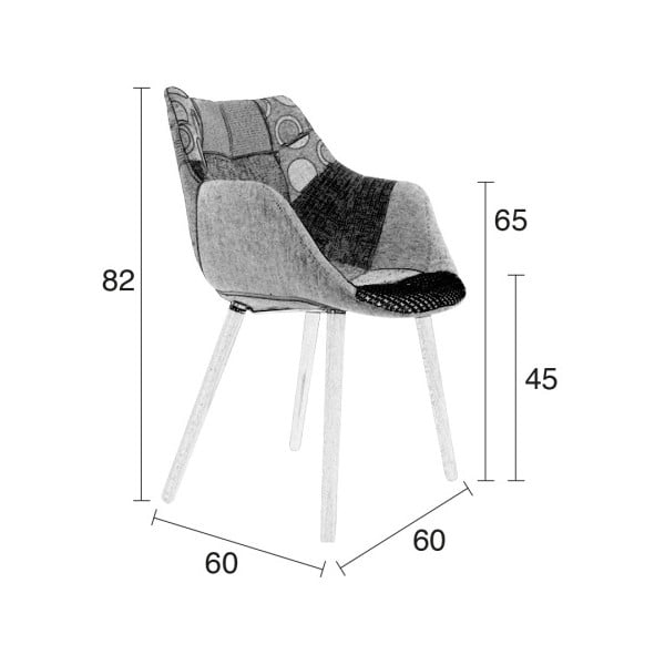 Stolička Zuiver Twelve Patchwork -image-2