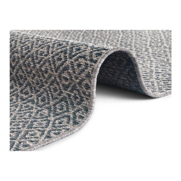 Modrý koberec vhodný aj do exteriéru Elle Decoration Bloom Croi×, 140 x 200 cm-image-2