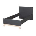 Čierna detská posteľ 90x200 cm Jar – Roba