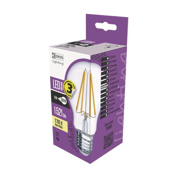 LED žiarovka EMOS Filament A60 Warm White, 11W E27-image-2