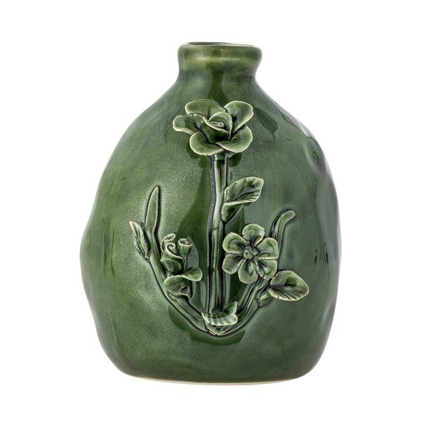 Zelená kameninová váza (výška  13,5 cm) Ramia – Bloomingville-image-3