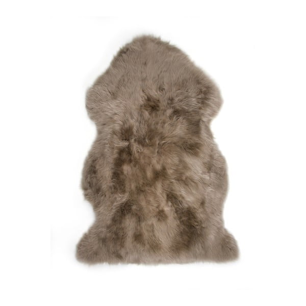 Pieskovohnedý vlnený koberec z ovčej kožušiny Auskin Quinn, 95 × 60 cm