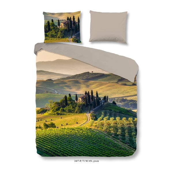 Bavlnené obliečky na dvojlôžko Good Morning Tuscan, 200 × 200 cm