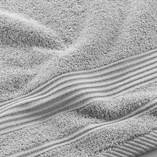 Svetlosivý froté bavlnený uterák 50x90 cm Tendresse – douceur d'intérieur-image-2