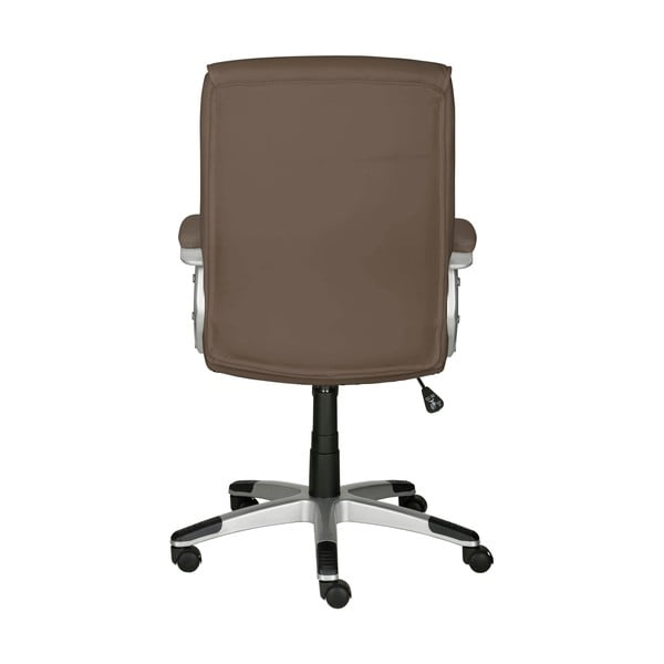 Hnedá kancelárska stolička z imitácie kože Flori – Støraa-image-4