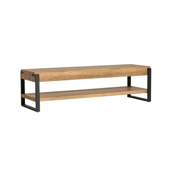 Hnedý TV stolík s čiernymi nohami Marckeric Melody-image-1