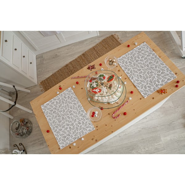 Vianočné látkové prestieranie 2 ks 35x45 cm Mistletoe Kiss – Butter Kings-image-1