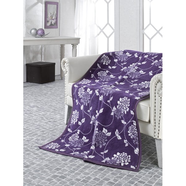 Deka Floral Purple, 150x200 cm