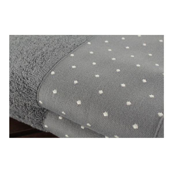 Sada 2 sivých bavlnených uterákov Patricia, 50 × 90 cm-image-1