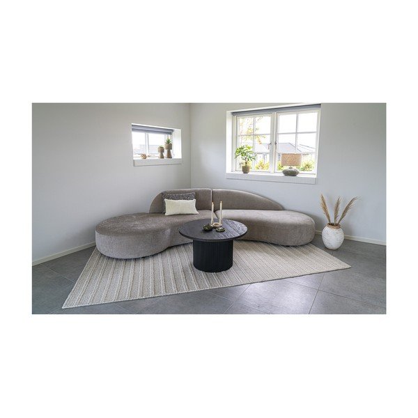 Tmavohnedý okrúhly konferenčný stolík v dekore topoľa ø 80 cm Boavista – House Nordic-image-3