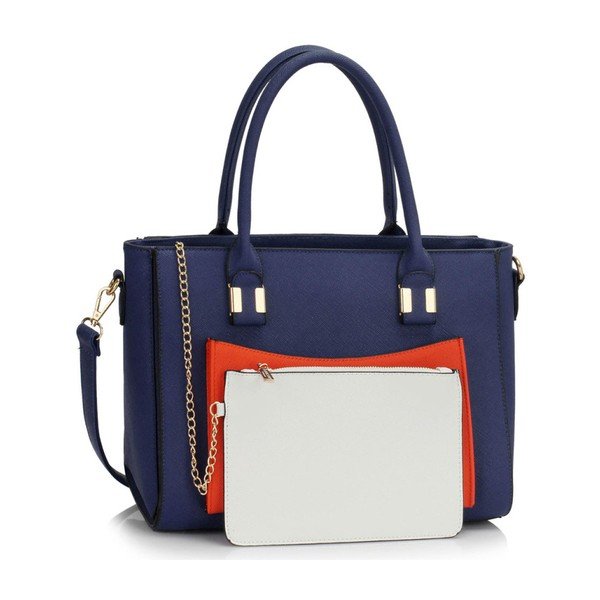 Kabelka L&S Tatiana Navy & Orange-image-3