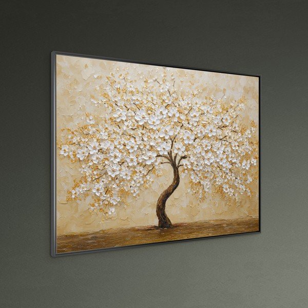 Tlačený obraz s rámom 80x60 cm Golden Tree – Styler-image-1