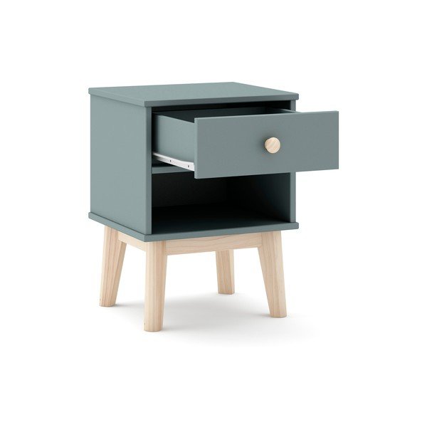 Detský nočný stolík sivozelený Esteban – Marckeric-image-3