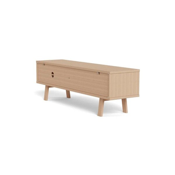 Dyhovaný TV stolík v svetlo prírodnej farbe 160x50x40 cm Lamberth – Actona-image-4