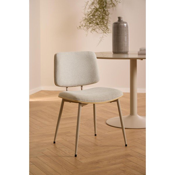 Krémová jedálenská stolička Owen – Actona-image-2