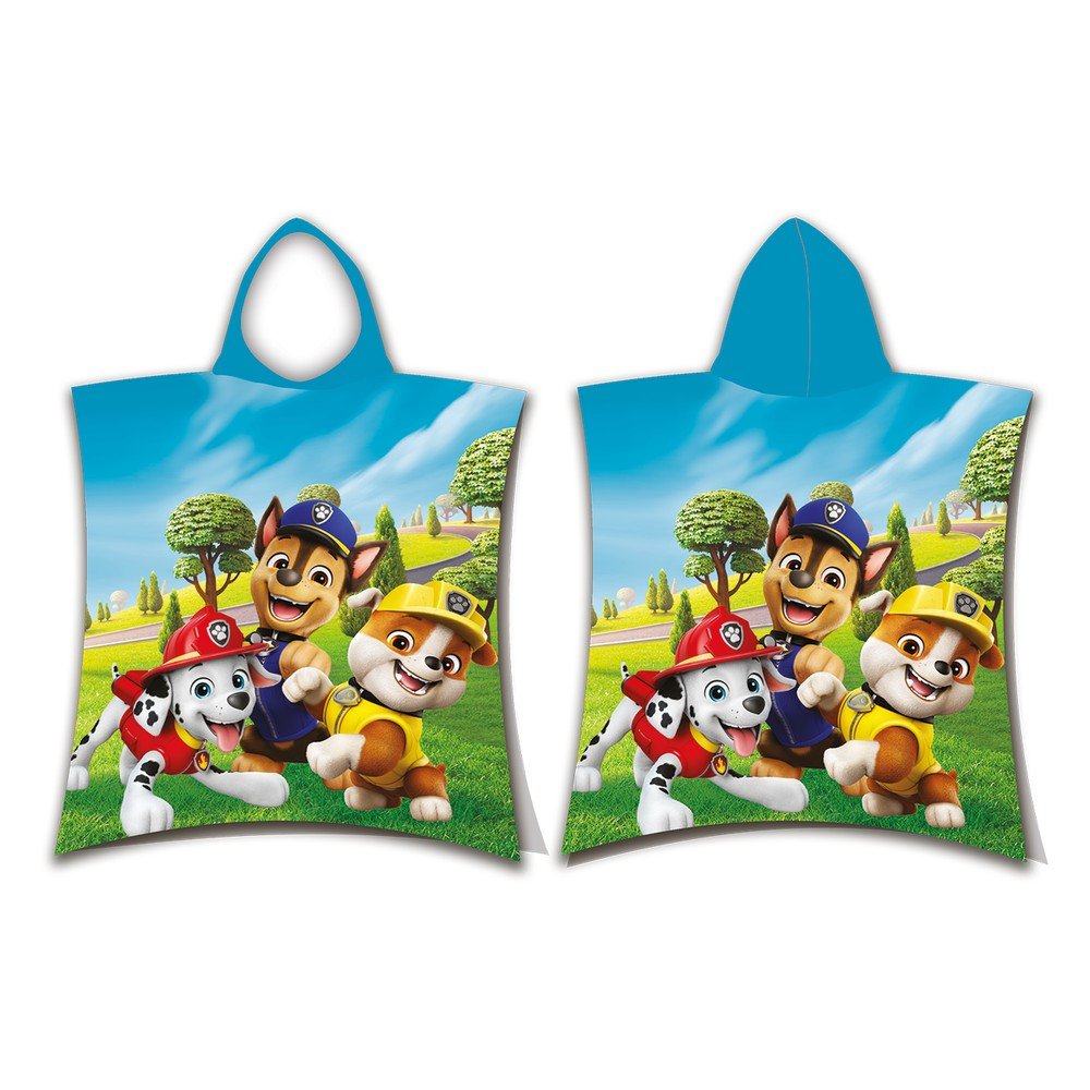 Bavlnené detské pončo veľkosť 3-8 rokov Paw Patrol – Jerry Fabrics