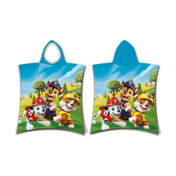 Bavlnené detské pončo veľkosť 3-8 rokov Paw Patrol – Jerry Fabrics