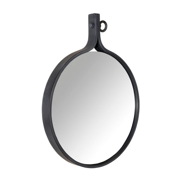 Zrkadlo v čiernom ráme Dutchbone Attractif, šírka 41 cm