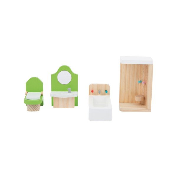 Set dreveného nábytku pre bábiky Legler Bathroom-image-3