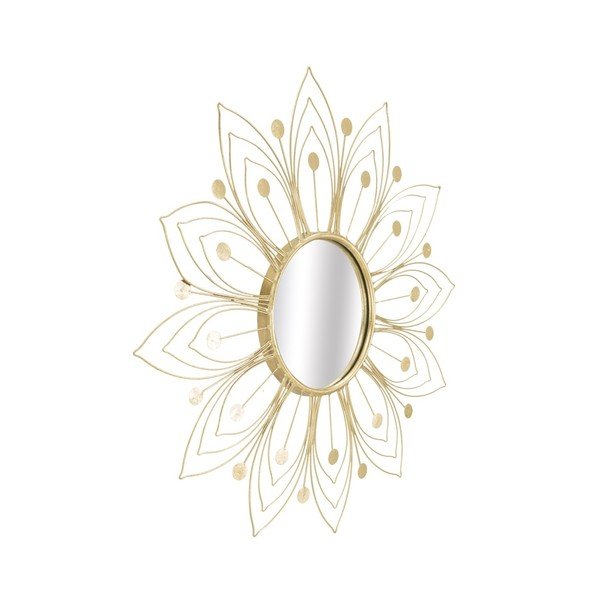 Nástenné zrkadlo v zlatej farbe Mauro Ferretti Glam, ⌀ 80 cm-image-4