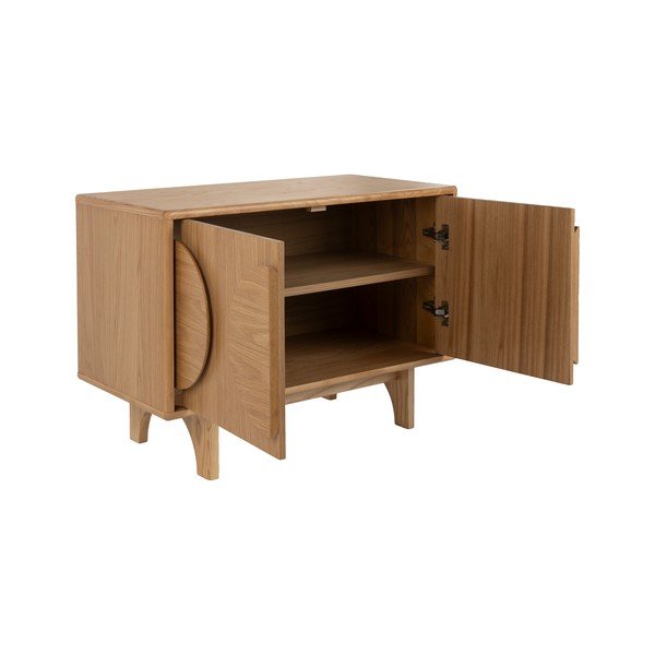 Nízka komoda v dekore duba v prírodnej farbe 82x58 cm Groove - Zuiver-image-2