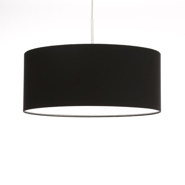 Čierne stropné svetlo 4room Artist, variabilná dĺžka, Ø 60 cm
