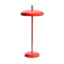Červená LED stmievateľná stolová lampa s kovovým tienidlom (výška 35 cm) Porte – Kave Home
