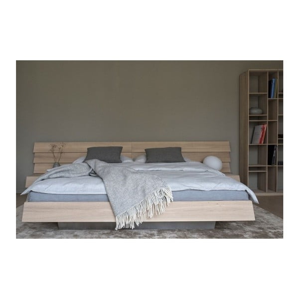 Posteľ z masívneho dubového dreva Javorina Tatran, 160 × 200 cm-image-1