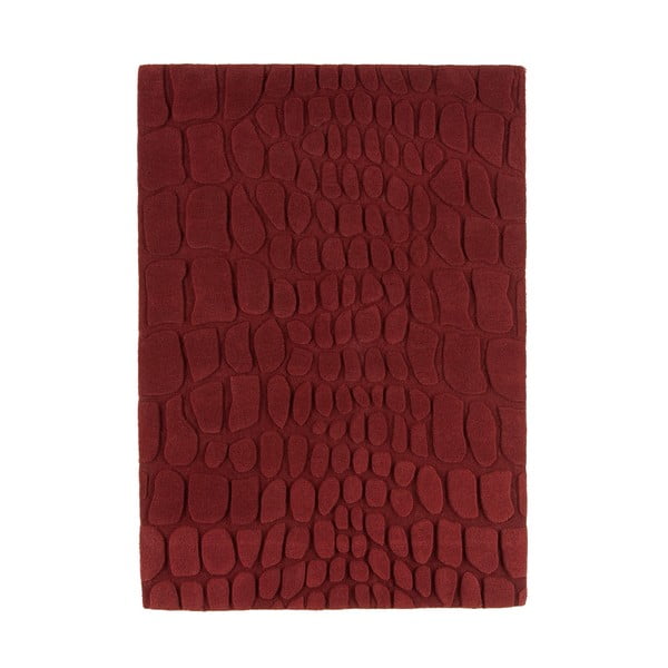 Vlnený koberec Croc Red, 160x230 cm