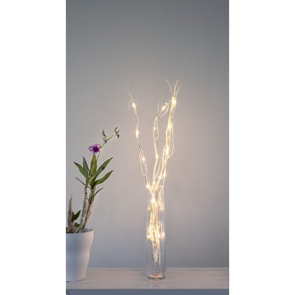 Biela svetelná dekorácia ø 8 cm Willow – Star Trading-image-3